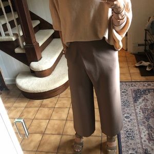Highwaisted wide leg culotte trousers